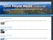 Tablet Screenshot of johnhayeswalks.com